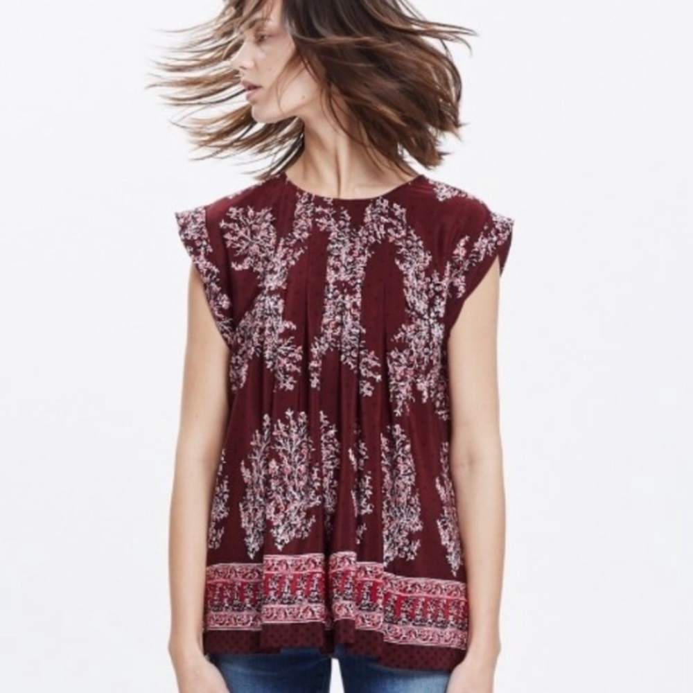 Madewell boho blouse